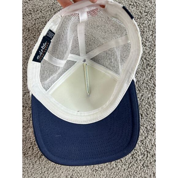 Salt Life Hat Mens One Size Blue White Mesh Snapback Off Shore Fishing Cap - Picture 7 of 8